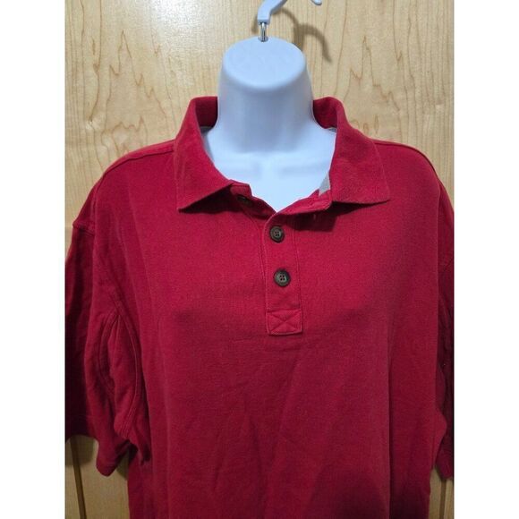 Duluth Trading Co. Mens Red Polo Shirt XLT 100% Cotton Casual Short Sleeve - Picture 1 of 5